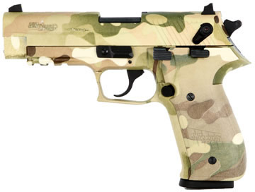 Sig Mosquito Pistol MOS22MULTI, 22 Long Rifle, 3.9 in, Multi Camo Grip, Multi Camo Finish, Adj Sights, 10 Rd