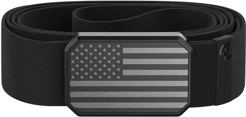 Groove Life Groove Belt (B6-001-OS), Magnetic Buckle, Black American Flag/Black