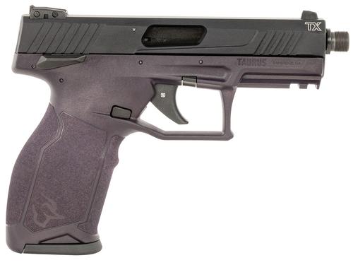 Taurus TX22 Pistol 1-TX22141P10, 22 LR, 4.10in, Textured Grips, Purple Wine Finish, 10 Rds