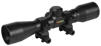 TruGlo Cross Bow Scope TG8504B3, 4x, 32mm Obj, 1 in Tube Dia, Black, Range Finding/Trajectory Compensating Reticle