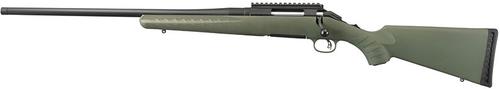 Ruger American Predator Left Hand Rifle 26916, 243 Winchester, 22", Moss Green Synthetic Stock, Black Finish, 4 Rds