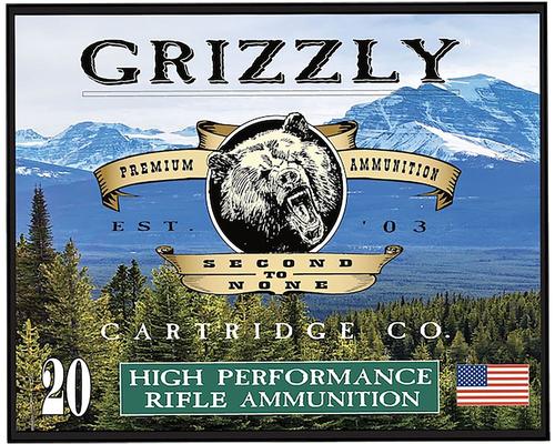 Grizzly Ammunition High Performance Pistol Ammunition GC357M20, 357 Mag, Full Metal Jacket Flat Point, 210  GR, 20 Rd/bx