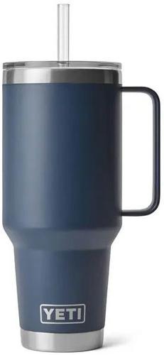 Yeti Rambler 42oz Travel Mug w/ Straw Lid (21071503835) Stainless Steel, Navy