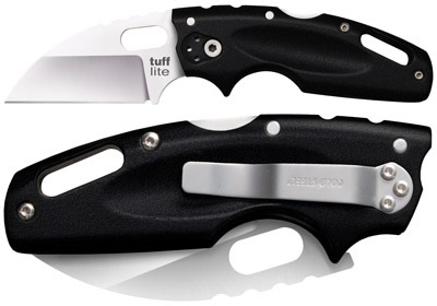 Cold Steel Tuff Lite Slant Point Folding Knife w/Plain Edge (20LT)