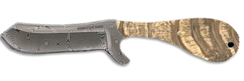 Whiskey Bent Knives Bullcutter Knife, Ram Horn Handle
