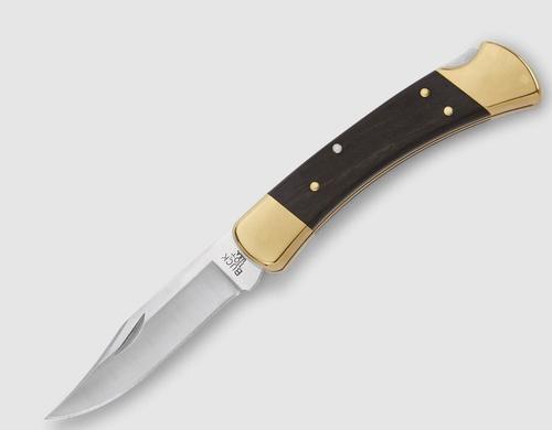Buck Knives 110 Folding Hunter Knife, 420HC steel, Clip Blade with a Nail Notch