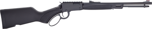 Henry H1X Lever Rifle, 22 WMR, 16.5", Synthetic Stock, Blued Finish, Fiber Optic Sights, Threaded, 10 Rd