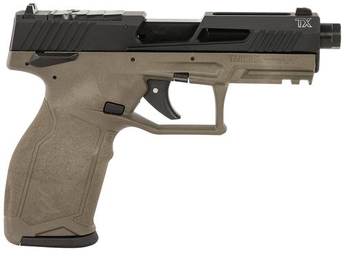 Taurus TX22 T.O.R.O. Optic Ready Pistol 1-2TX22P141O-10, 22 LR, 4.60in, Textured Grips, OD Green Finish, 10 Rds
