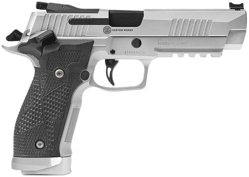 Sig Sauer P226 XFive STAS Semi-Auto Pistol 226X59STAS10, 9mm Luger, 5", Black G10 Grips, Stainless Finish, 10 Rds