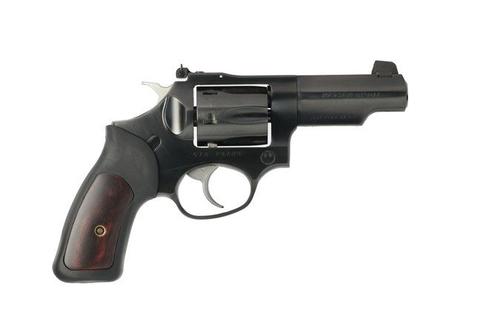 Ruger SP101 15709, 327 Federal Mag, 3", Black Rubber w/Wood Insert Grips, Blued Finish, 6 Rd