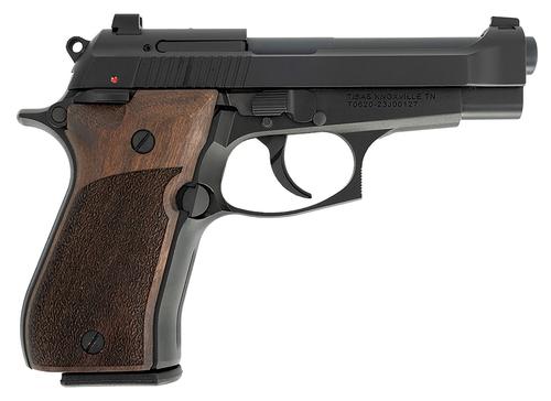 Tisas Fatih Pistol 11000103, 380 ACP, 3.94in, Wood Grips, Black Cerakote Finish, 13 Rds
