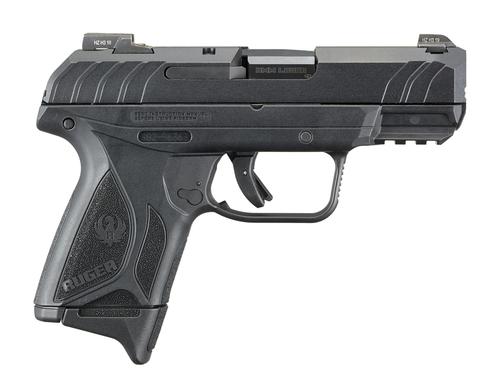 Ruger Security 9 Pro Compact Pistol 3815, 9mm, 3.42", Black Polymer Grips, Black Finish, 10 Rds