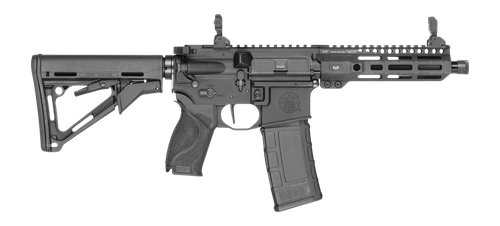 Smith & Wesson M&P-15 AXE Semi-Auto Short Barreled Rifle, 300 BLK, 8" SBR, 6-Position CTR Stock, 10.5" Midwest Industries Rail, 30 Rds