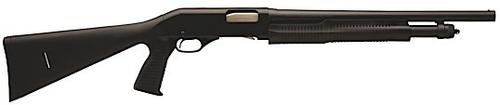 Savage Stevens 320 Pump Security Shotgun 19496, 12 Gauge, 18.5 in, 3 in Chmbr, Pistol Grip Stock, Black Finish