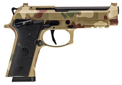 Beretta 92Xi Combat Series Pistol SPEC0745A10, 9mm, 4.7in, Textured Black Polymer Grips, 10 Rds