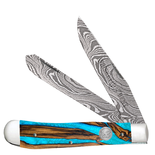 Whiskey Bent Knives Trapper Knife w/Clip Point & Spey Blade, Spring Branch Handle (WB11-60)
