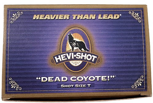 Hevishot Dead Coyote Shotshells 43035, 12 Gauge, 3-1/2", 1-5/8 oz, 1350 fps, #T Hevi-Shot, 10 Rd/bx