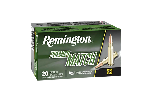 Remington Premier Match Rifle Ammunition 26852, 260 Rem, Sierra MatchKing BTHP, 140 gr, 2750 fps, 20 Rd/Bx