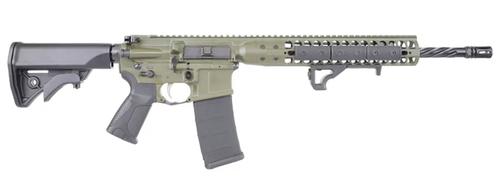 LWRC International IC-DI Rifle ICDIR5ODG16, 5.56 NATO, 16.1", Lwrc Compact Adjustable Stock, OD Green Finish, 30 Rds