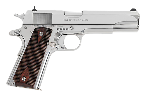 Colt 1911 Government Pistol O1911C-BS38, 38 Super, 5in, Double Diamond Rosewood Grips, 9 Rds
