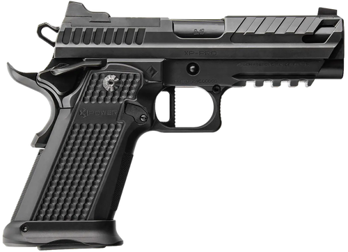Fusion XP Pro Optic Ready Pistol XP9BLK, 9mm Luger, 4in, Black Steel Frame w/Beavertail & Picatinny Rail  Black Aluminum Grips, Black Finish, 17 Rds