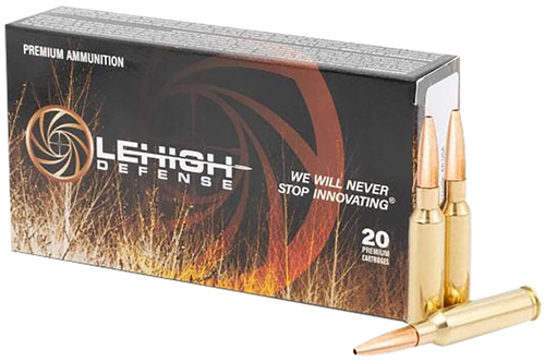 LeHigh Defense Rifle Ammunition LA65CM130CC, 6.5 Creedmoor, 130 gr, 2700 fps, 20 Rd/Bx