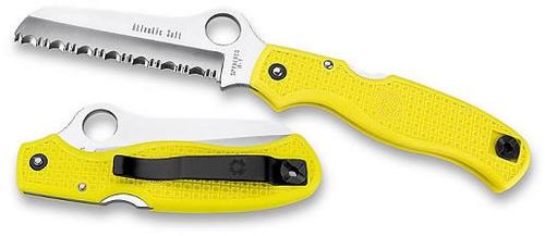 Spyderco Atlantic Salt Folder Knife w/Fiberglass Reinforced Nylon Handle C89SYL