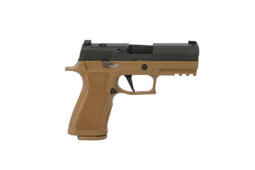 Sigarms P320 Optic Ready Pistol 320XCA-9-RTXR3-COY-R2, 9mm, 3.9in, Mod Polymer X Grips, 17 Rds