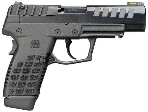 Kel-Tec P15 Pistol P15BLK, 9mm, 4", Black Stippled Grips, Black Finish, Ambidextrous, 15 Rds