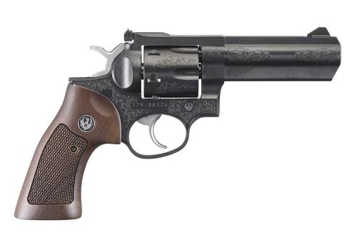 Ruger GP100 Deluxe Revolver 1783, 357 Mag/38 Special, 4.2in, Checkered Hardwood Grips, Blued Finish, 6 Rds