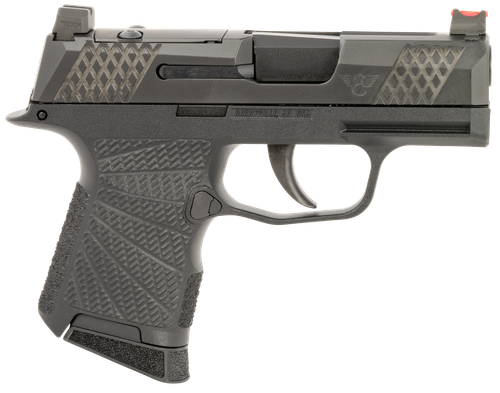 Wilson Combat P365 Optic Ready Pistol SIGWCP3659BSR, 9mm Luger, 3.10in, Sunburst Grips, Black Finish, 10 Rds
