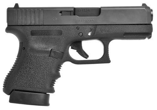 Glock G36 Subcompact Pistol UI3650201FGR, 45 ACP, 3.78", Black Textured Polymer Grips, Black Finish, 6 Rds