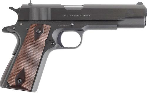 Colt 1911 Government Series 70 Pistol O1970A1CS, 45 ACP, 5", Rosewood Grips, Blued Carbon Steel Finish, 7 Rd
