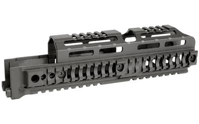 Midwest Industries, Alpha Quad Rail, Picatinny Handguard, Fits AK Style Firearms, 10", Anodized Finish, Black