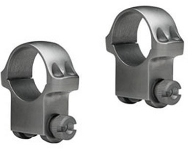 Ruger 90283 5K 1 in High Stainless Steel Scope Ring In Clamshell Package