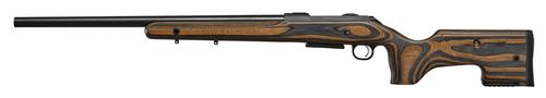 CZ-USA 600 Range Bolt Action Rifle 07504, 6mm Creedmoor, 24", Black Metal Finish, Brown/Gray Adj Laminate Stock, 5 Rds