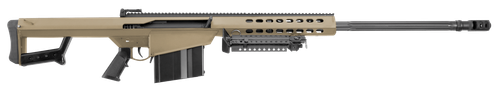 Barrett M82A1 Semi-Auto Rifle, 50 BMG, 29", Fixed Flat Dark Earth Stock, Flat Dark Earth/Black Finish, 10 Rds