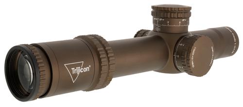 Trijicon Credo FFP Rifle Scope, 1-8x, 28mm Obj, 34mm Tube, Illuminated MOA Segmented Circle Reticle, Coyote Brown