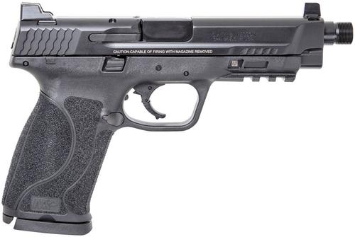Smith & Wesson M&P M2.0 Pistol, 45 ACP, 5" Threaded, Black Grips, Black Finish, 10 Rds