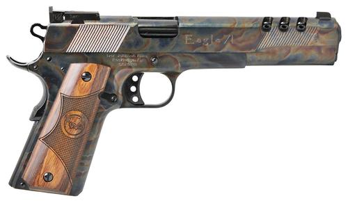 Iver Johnson Eagle XL Pistol EAGLEXL45CC, 45 ACP, 6in, Diamondwood Walnut w/Integrated Logo, Color Case Hardened Finish, 8 Rds