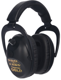 Pro Ears Gold Earmuff Black
