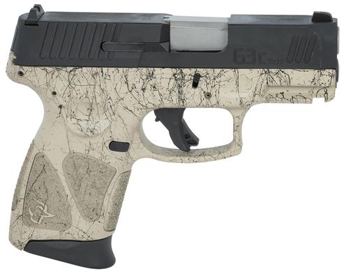 Taurus G3C Compact Pistol 1G3C931SP3, 9mm, 3.26", Polymer Grips, Flat Dark Earth with Black Splatter Finish, 12 Rds