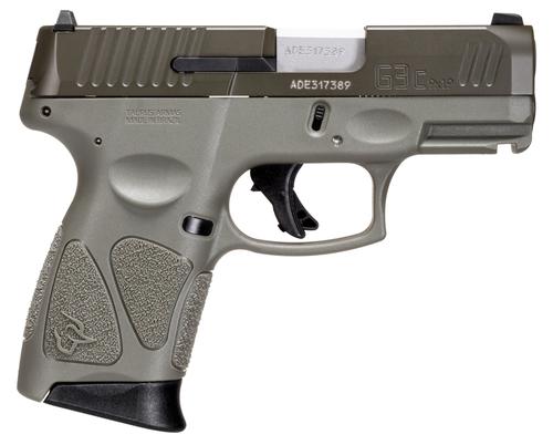 Taurus G3C Pistol 1-G3C93BO, 9mm, 3.2in, Olive Drab Green Polymer Grips, 12 Rds