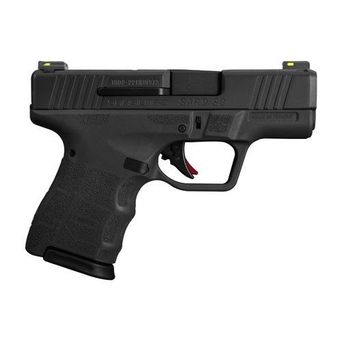 SAR USA SAR9 SC Pistol SAR9SCBL10, 9mm, 3.3in, Black Polymer Grips, 10 Rds