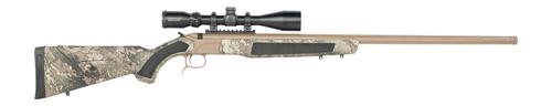 CVA Accura LR-X 209 Primer Black Powder Rifle w/Scope, 50 Cal Black Powder, 30", TrueTimber Strata Stock, FDE Finish