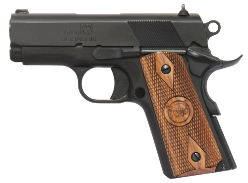 Iver Johnson 1911 Thrasher Officer 70 Series SAO Pistol THRASHER9, 9mm Luger, 3.13", Blued, 8 Rds