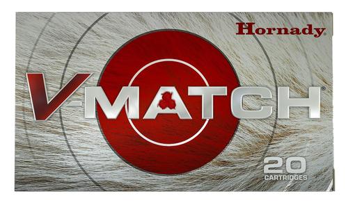 Hornady V-Match Rifle Ammunition 81533, 224 Valkyrie, ELD-VT, 62 GR, 3300 fps, 20 Rd/Bx
