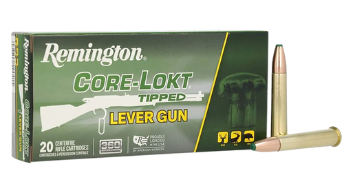 Remington Core-Lokt Tipped Rifle Ammunition R20041, 360 Buckhammer, Core Lokt Tipped, 180 gr, 20 Rd/Bx