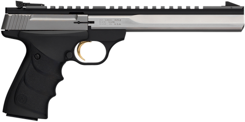Browning Buck Mark Contour Stainless Pistol 051508490, 22 LR, 7.25", URX Grips, Stainless Finish, 10 Rds