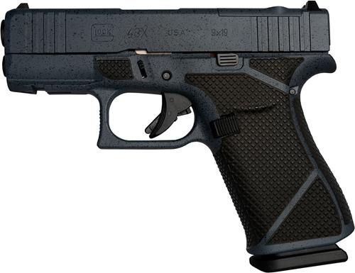 Glock G43X MOS Pistol UX4350204FRMOSNURBST, 9mm Luger, 3.41in, Urban Stonewash Cerakote Finish, 10 Rds